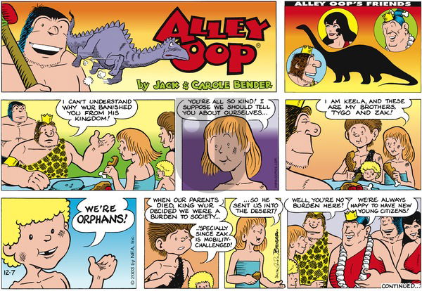 Alley Oop on Sunday December 7, 2003 Comic Strip