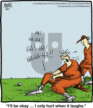 In the Bleachers on Friday July 24, 2015 Comic Strip