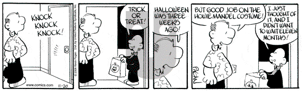 Drabble on Monday November 20, 2006 Comic Strip