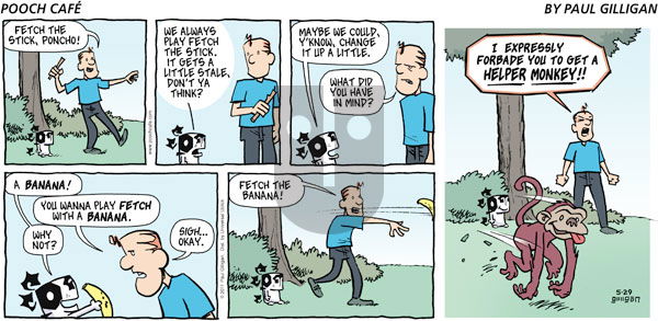 Pooch Cafe on Sunday May 29, 2011 Comic Strip
