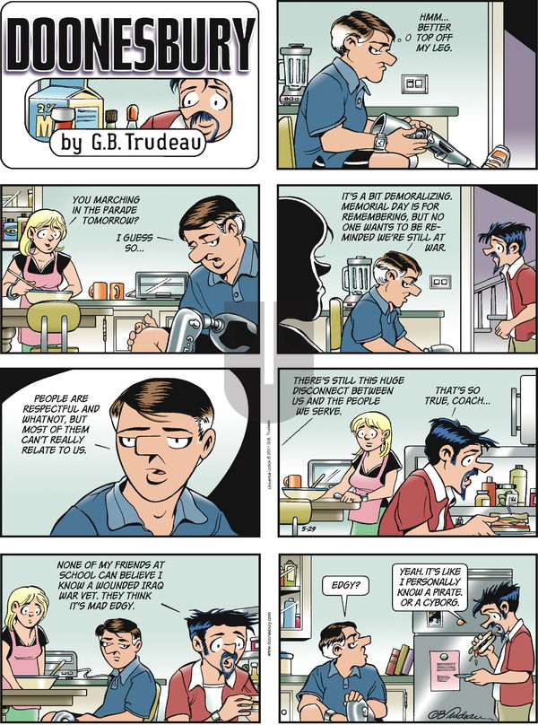 Doonesbury on Sunday May 29, 2011 Comic Strip