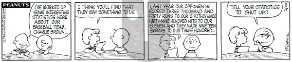 Peanuts on Friday August 19, 1960 Comic Strip