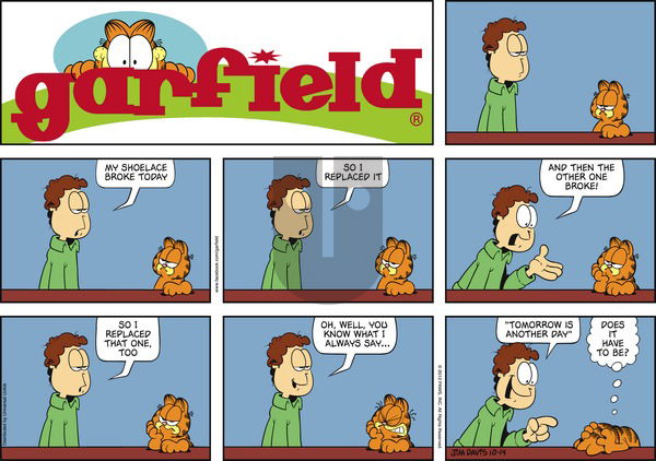Garfield on Sunday October 14, 2012 Comic Strip