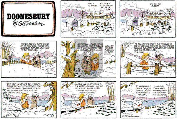 Doonesbury on Sunday March 5, 1978 Comic Strip