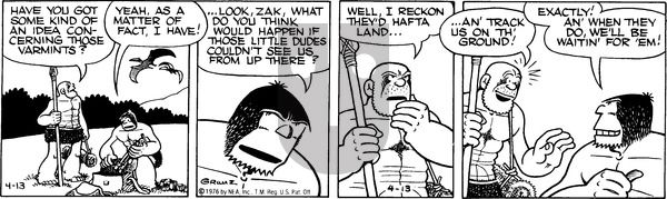Alley Oop on Tuesday April 13, 1976 Comic Strip