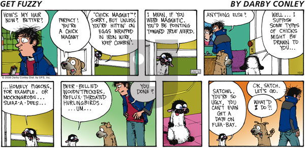 Get Fuzzy on Sunday October 5, 2008 Comic Strip