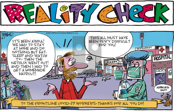 Reality Check on Sunday June 7, 2020 Comic Strip