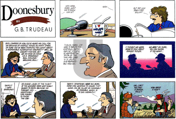 Doonesbury on Sunday May 7, 1989 Comic Strip