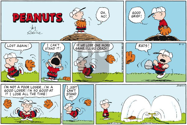 Peanuts on Sunday August 2, 1998 Comic Strip