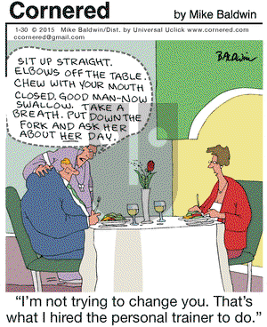 Cornered on Friday January 30, 2015 Comic Strip