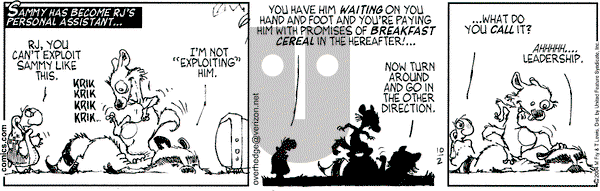 Over the Hedge on Saturday October 2, 2004 Comic Strip