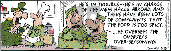 Frank and Ernest on Friday September 23, 2011 Comic Strip