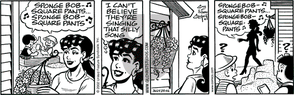 Nancy on Monday July 29, 2002 Comic Strip