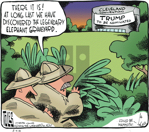 Tom Toles on Wednesday May 4, 2016 Comic Strip