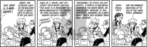 Doonesbury on Saturday February 11, 1978 Comic Strip