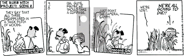 Over the Hedge on Wednesday September 8, 1999 Comic Strip