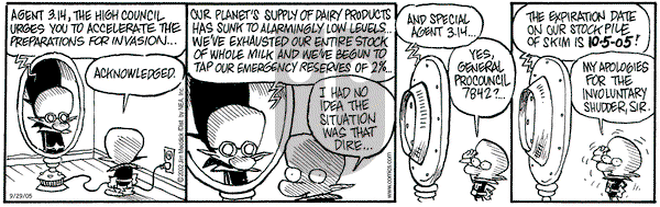 Monty on Thursday September 29, 2005 Comic Strip