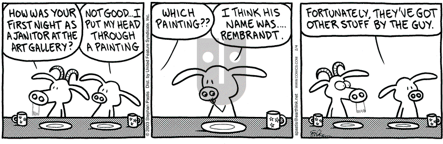 Pearls Before Swine - Tuesday February 4, 2003 Comic Strip