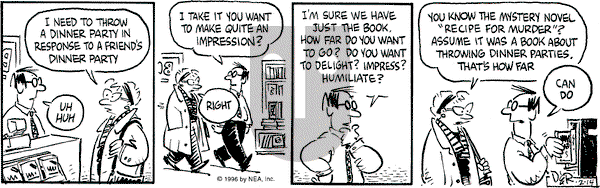 Betty on Wednesday February 14, 1996 Comic Strip