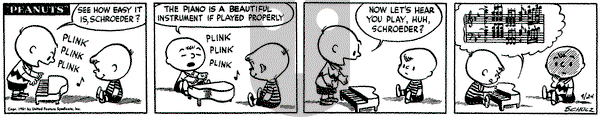 Peanuts on Monday September 24, 1951 Comic Strip