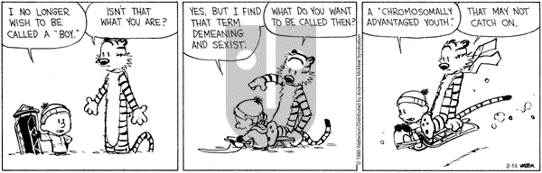 Calvin and Hobbes on Friday February 14, 2025 Comic Strip