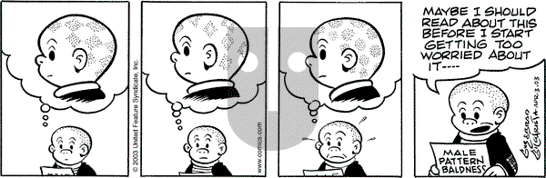 Nancy on Thursday April 3, 2003 Comic Strip
