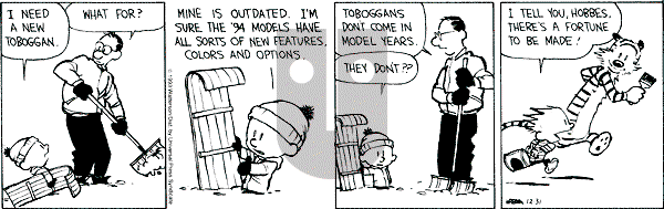 Calvin and Hobbes - Friday December 31, 1993 Comic Strip