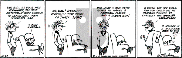 Doonesbury - Tuesday October 27, 1970 Comic Strip