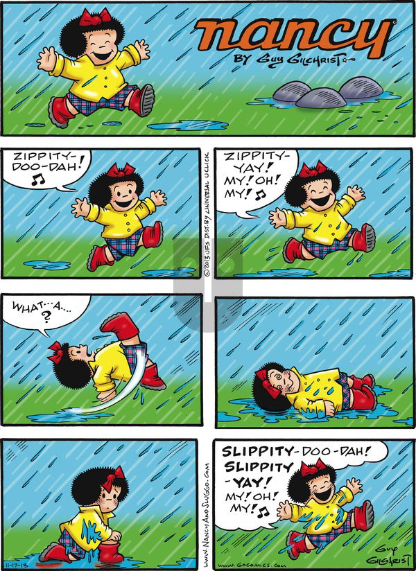 Nancy on Sunday November 17, 2013 Comic Strip
