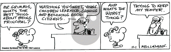 Miss Peach on Friday April 18, 2025 Comic Strip