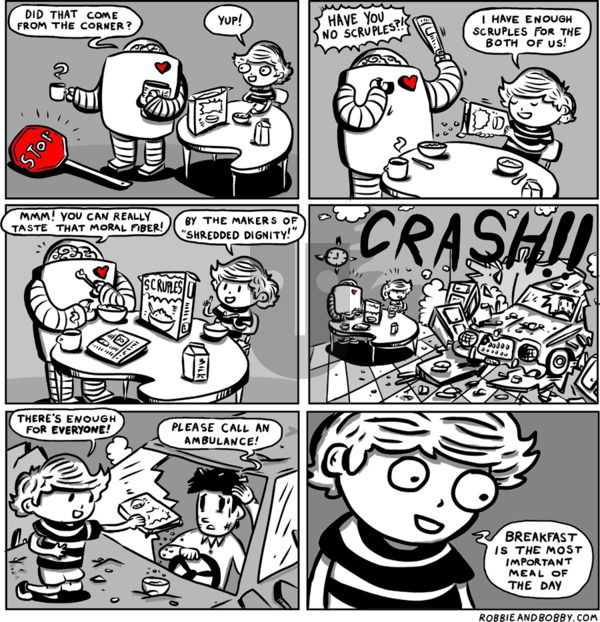 Robbie and Bobby on Monday September 1, 2025 Comic Strip