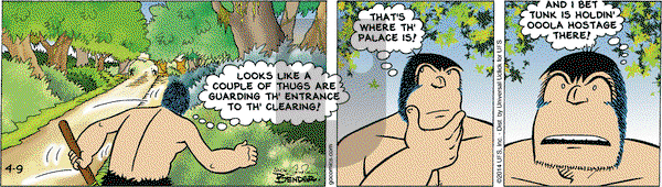 Alley Oop on Wednesday April 9, 2014 Comic Strip