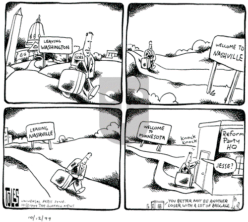 Tom Toles on Thursday October 21, 1999 Comic Strip