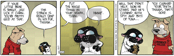 Get Fuzzy on Tuesday October 7, 2003 Comic Strip
