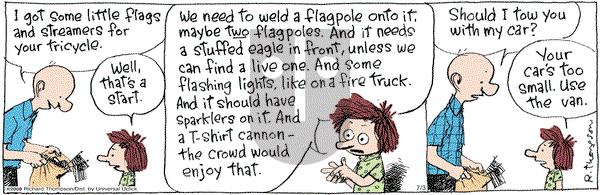 Cul de Sac on Wednesday July 3, 2013 Comic Strip