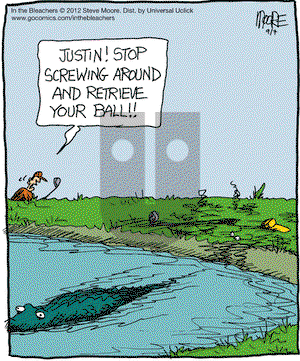 In the Bleachers on Friday September 7, 2012 Comic Strip