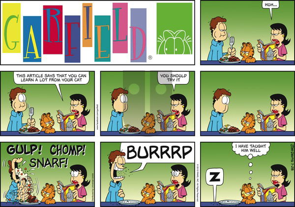 Garfield on Sunday July 28, 2013 Comic Strip