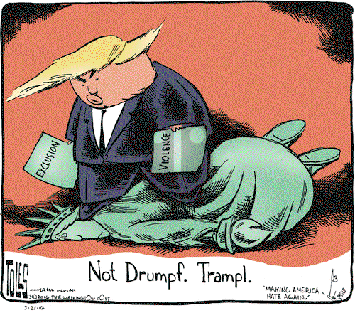 Tom Toles on Monday March 21, 2016 Comic Strip