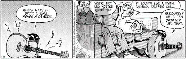 Get Fuzzy on Thursday January 25, 2001 Comic Strip