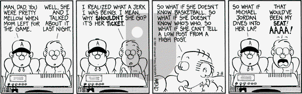 FoxTrot on Friday February 8, 1991 Comic Strip