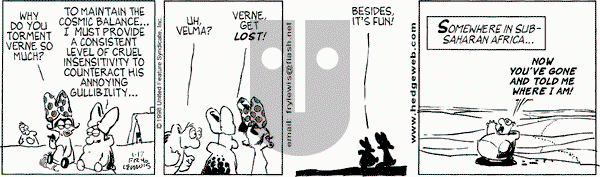 Over the Hedge on Saturday January 17, 1998 Comic Strip