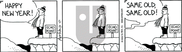 The Born Loser on Tuesday January 1, 2008 Comic Strip