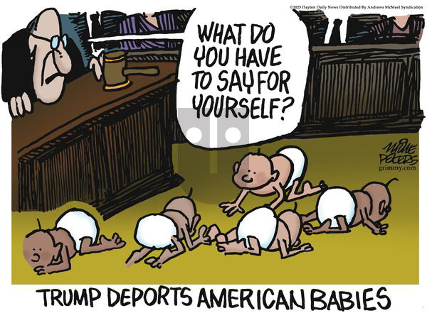 Mike Peters on Sunday April 27, 2025 Comic Strip