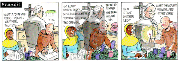 Francis on Monday December 2, 2024 Comic Strip