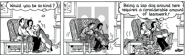 Fred Basset on Wednesday April 2, 2003 Comic Strip