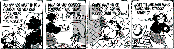 Rose is Rose on Friday April 3, 1992 Comic Strip