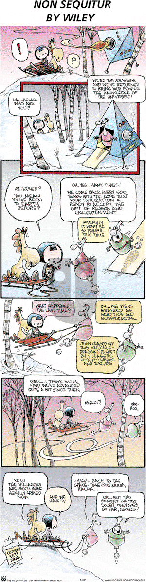 Non Sequitur on Sunday January 2, 2005 Comic Strip