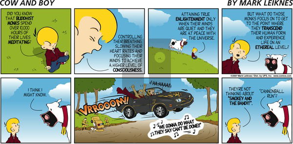 Cow and Boy Classics on Sunday April 15, 2007 Comic Strip