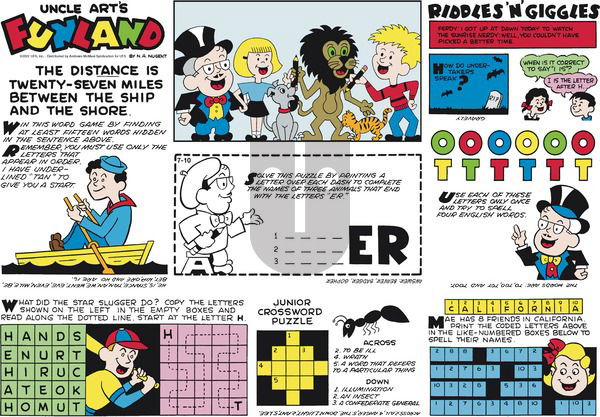 Uncle Art's Funland on Sunday July 10, 2022 Comic Strip