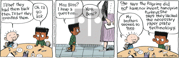 Cul de Sac on Wednesday November 13, 2019 Comic Strip